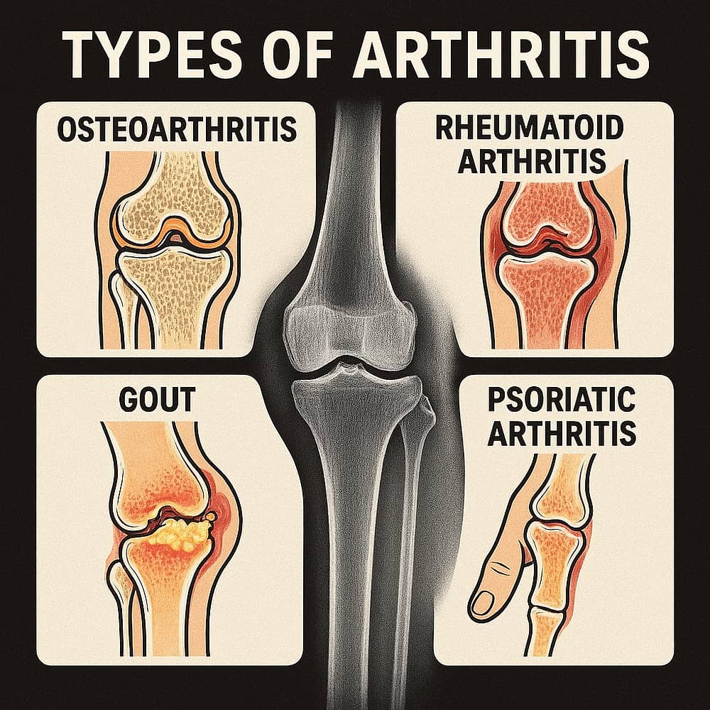 Four types of arthritis