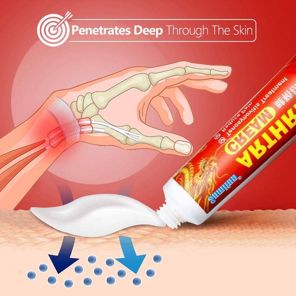 Cream penetrating into joints